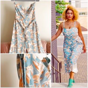 Fun & vibrant strapless romper